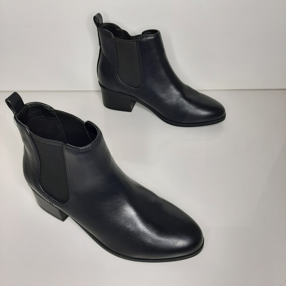 Black Slip On Ellie Chelsea Booties by A New Day